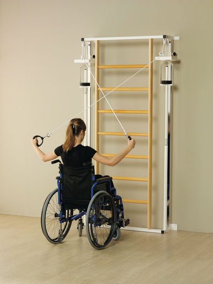 Poliercolina Dual Pulley Tower with Wall Bars