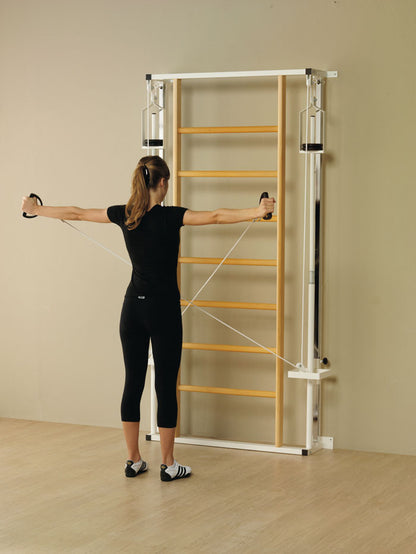 Poliercolina Dual Pulley Tower with Wall Bars